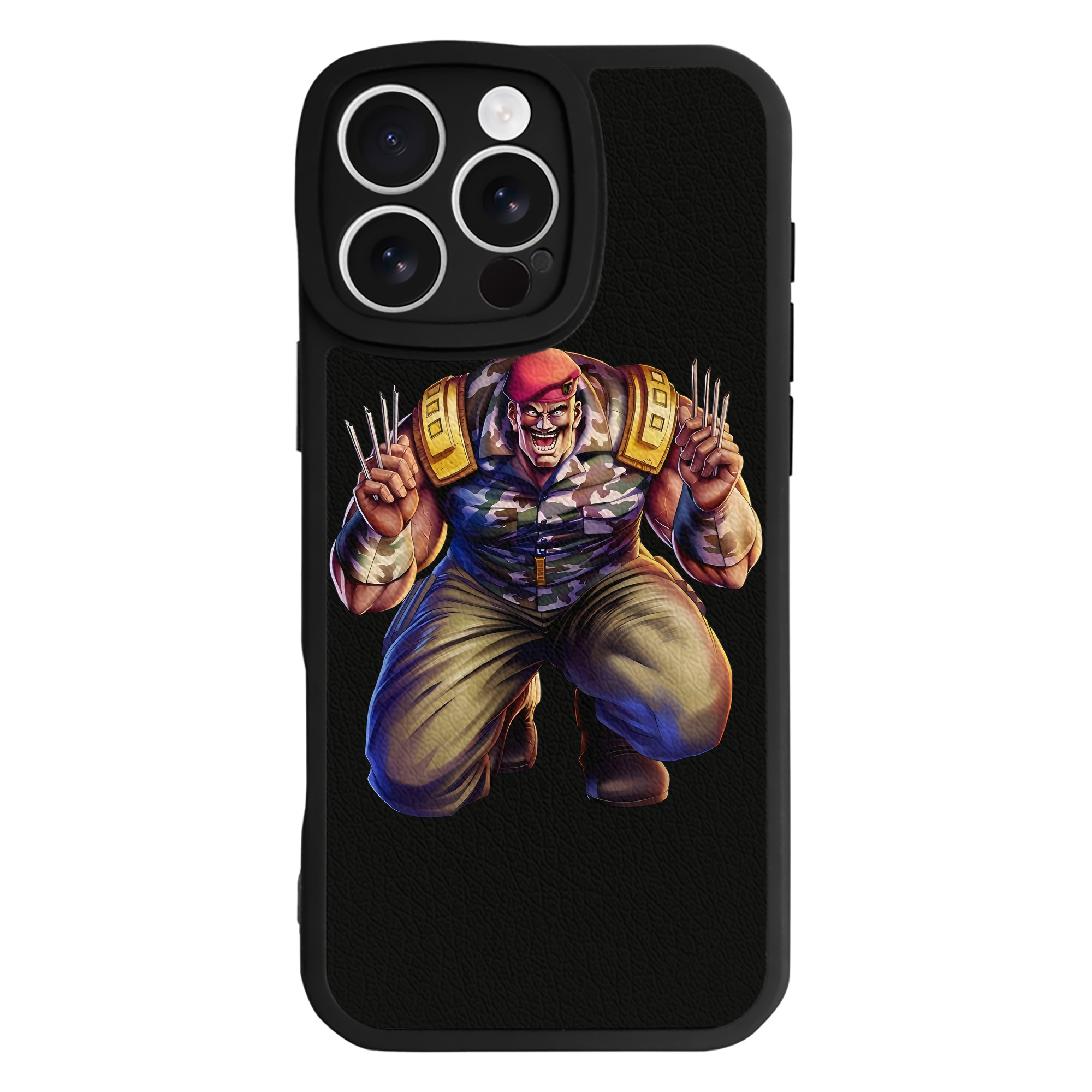 （画像用） 北斗の拳 Fist of the North Star 【iPhone 16シリーズ対応】シリコンスマホケース（レザー調） 材質：シリコン